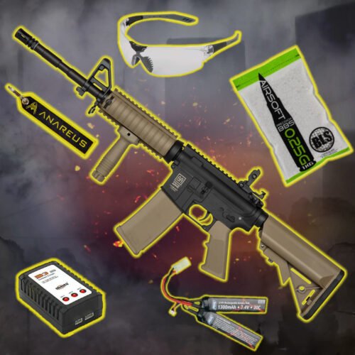 Starter Pack - M4A1 RIS (SA-C03 CORE(TM) HAL ETU(TM)) - Black/Tan