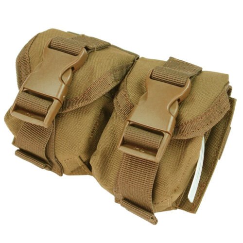 Condor Double Hand Grenades Molle Pouch - Coyote