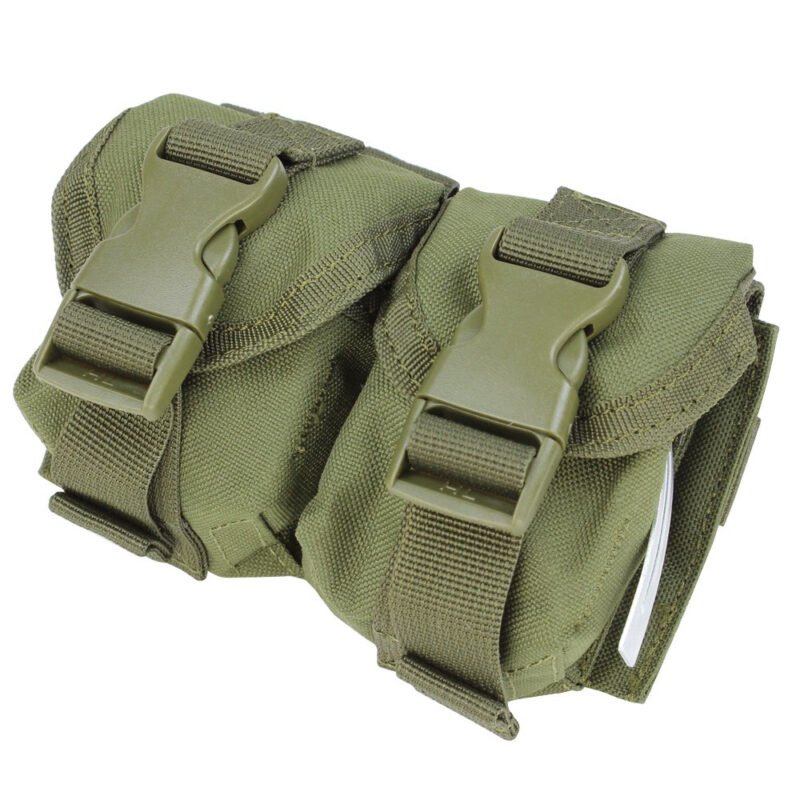 Condor Double Hand Grenades Molle Pouch - Green
