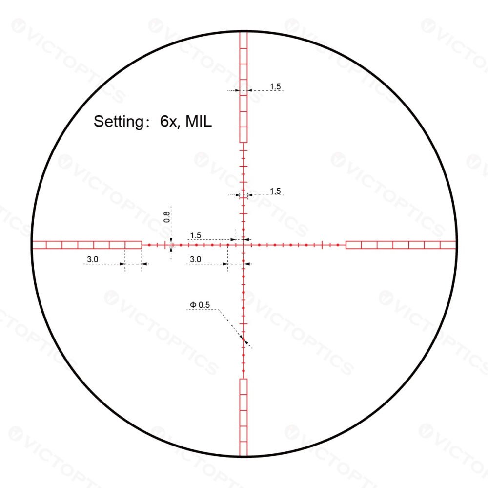 56607 LPVO scope VictOptics S4 1,5-6x28 - Black