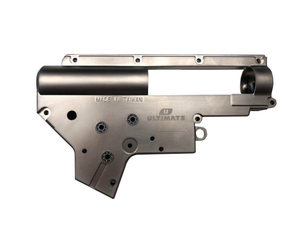 ASG ULTIMATE Reinforced V2 Gearbox Shell, 8mm Ball Bearings - Silver