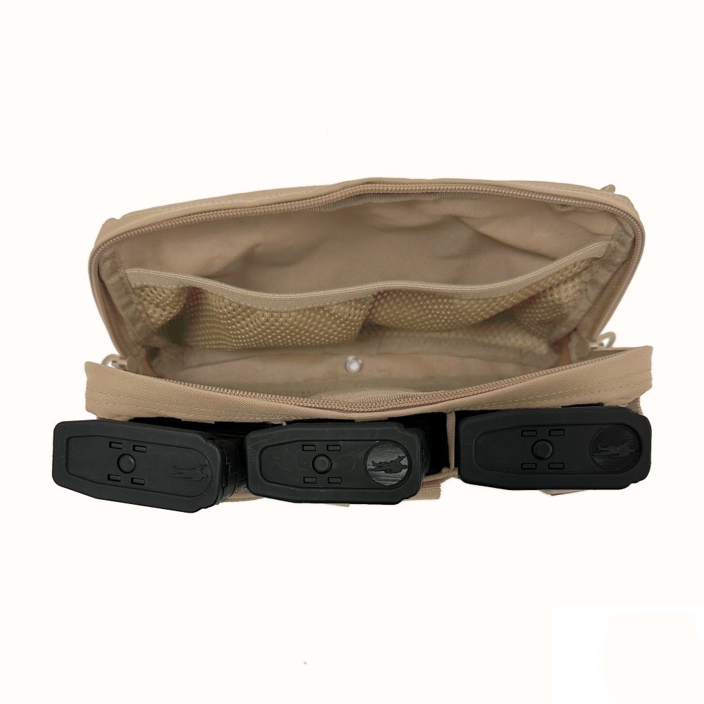 WAS Triple Snap MAG Molle Utility Pouch (AR15 / AK) - Coyote