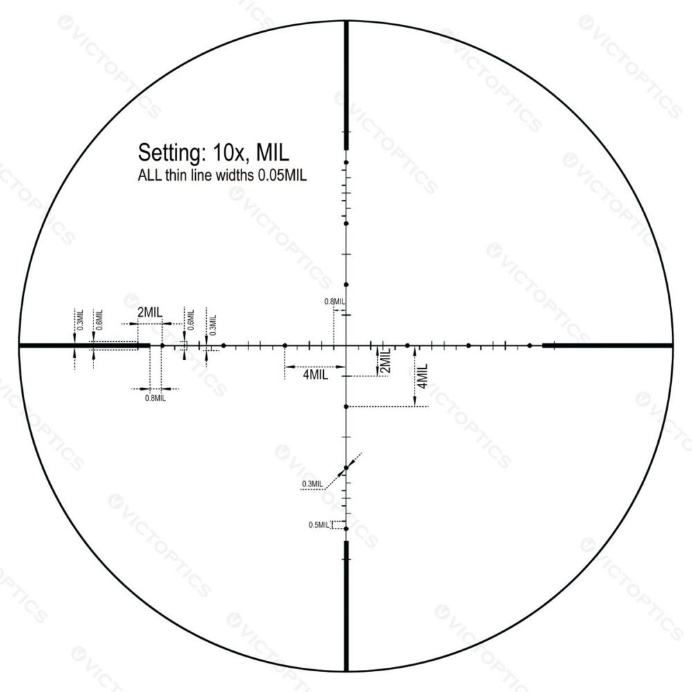Riflescope VictOptics S4 3-12x40 SFP
