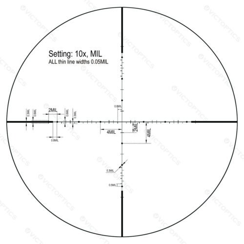 Riflescope VictOptics S4 3-12x40 SFP