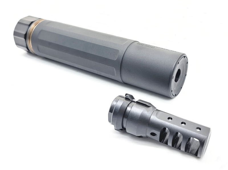 57767 Angry Gun DASM-S QD Silencer - Black