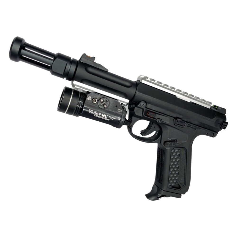 CNC Upper and Lower Picatinny Rail Set for AAP-01 - Red