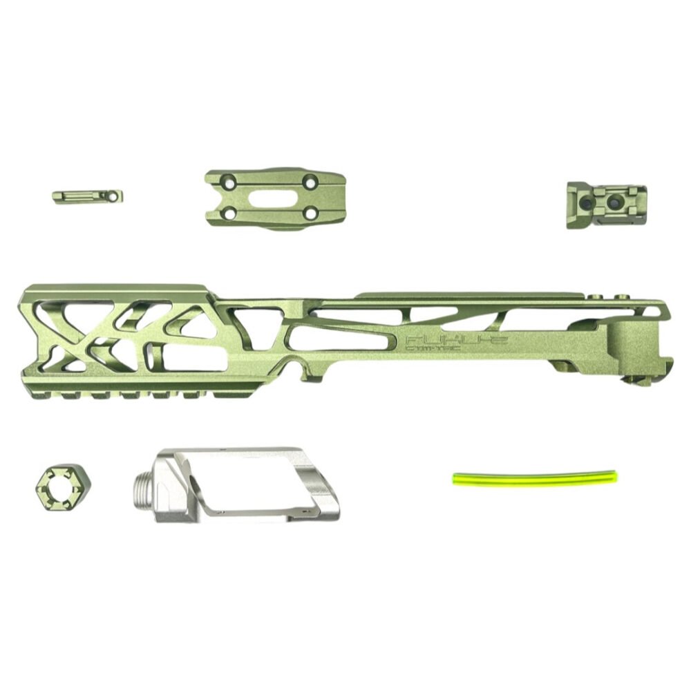 CNC Upper set for AAP01 CTM FUKU-2 Skeleton - Army Green/Silver