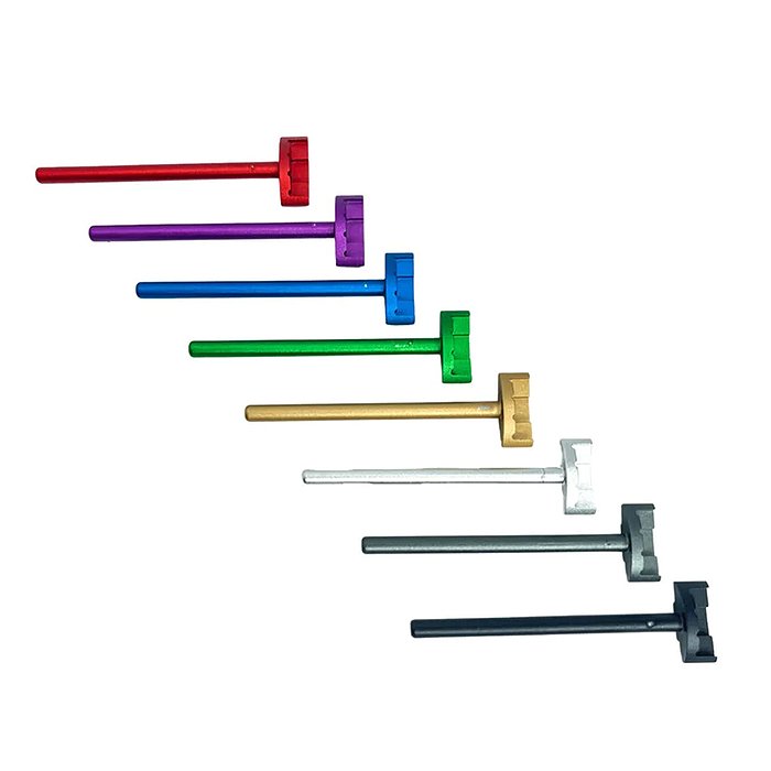 57959 AAP-01/C CNC Aluminium Guide Rod - Blue