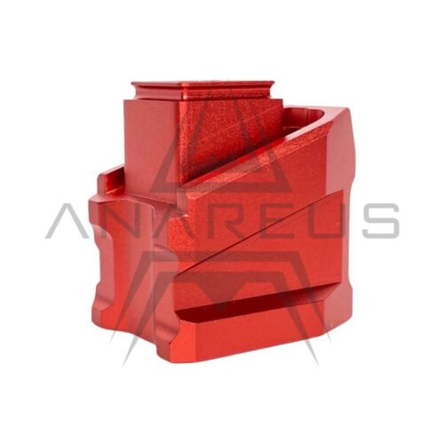 CTM Enlarged Aluminum Magazine Base Plate AAP-01 and G-Series - Red