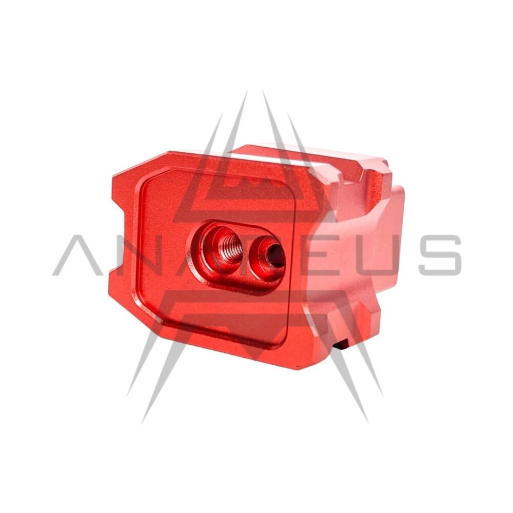 CTM Enlarged Aluminum Magazine Base Plate AAP-01 and G-Series - Red