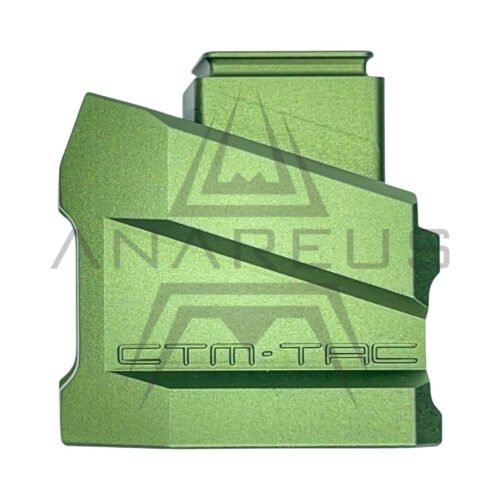 CTM Enlarged Aluminum Magazine Base Plate AAP-01 and G-Series - Green