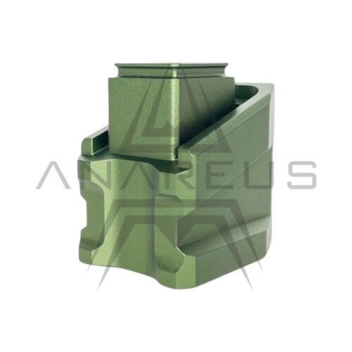 CTM Enlarged Aluminum Magazine Base Plate AAP-01 and G-Series - Green