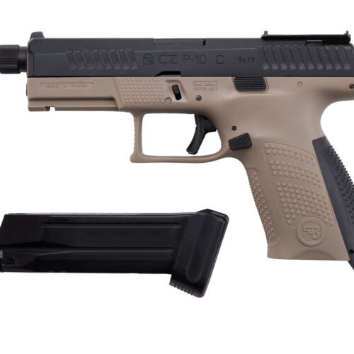 ASG CZ P-10C OR-OT CO2 Blowback, metal slide - Black/Tan