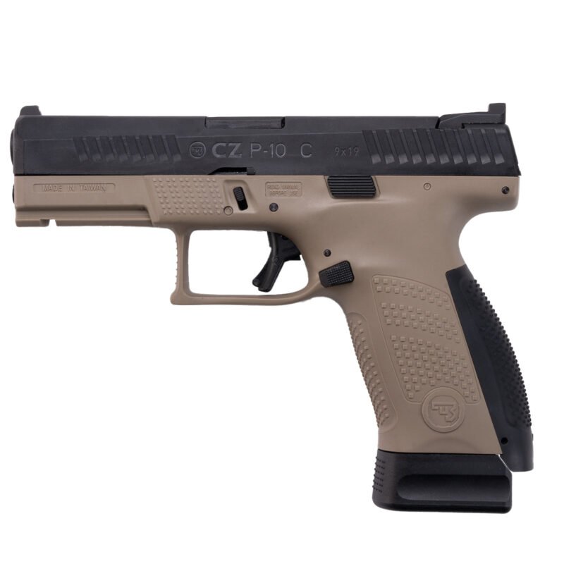 ASG CZ P-10C CO2 Blowback, metal slide - Black/Tan