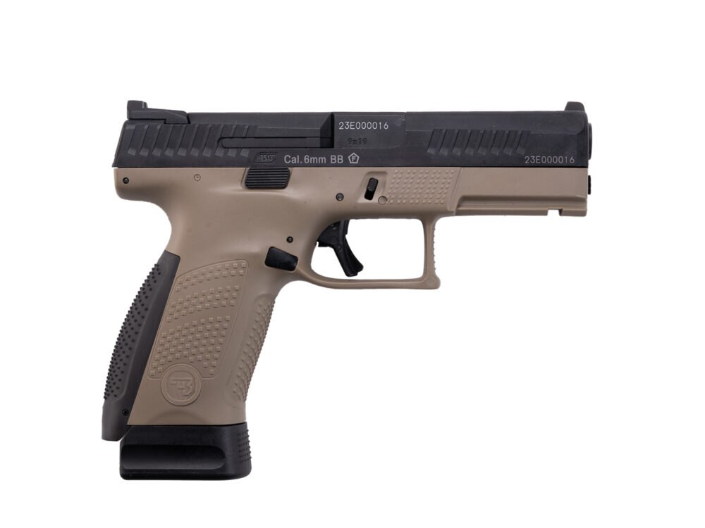 ASG CZ P-10C CO2 Blowback, metal slide - Black/Tan
