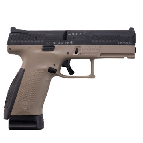 ASG CZ P-10C CO2 Blowback, metal slide - Black/Tan