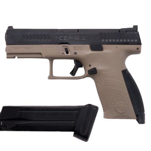 ASG CZ P-10C CO2 Blowback, metal slide - Black/Tan