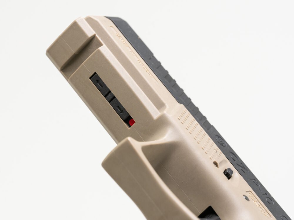 ASG CZ P-10C CO2 Blowback, metal slide - Black/Tan