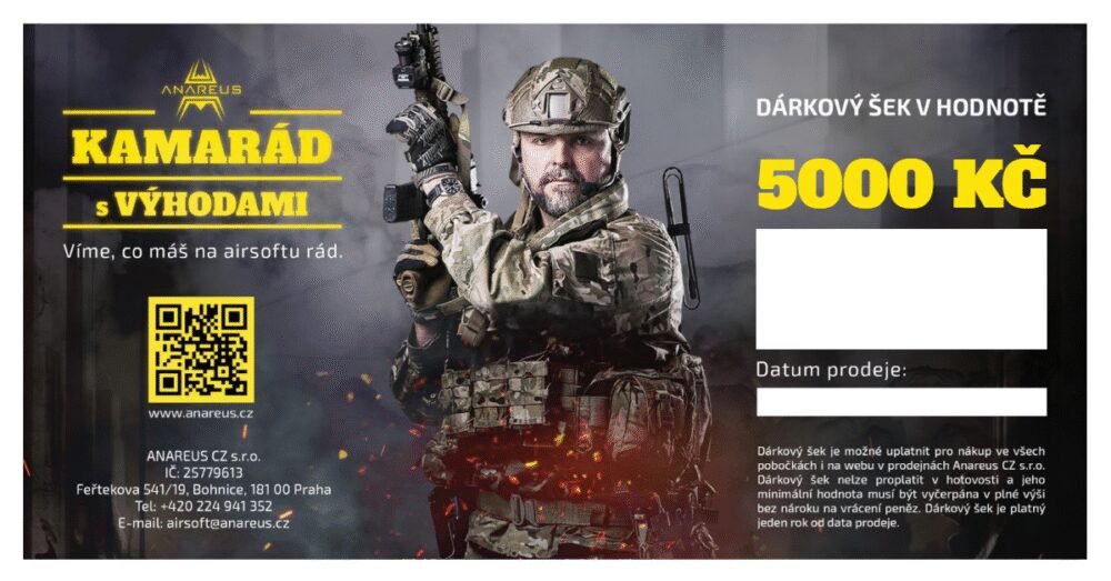 Gift voucher CZK 5000,- (Electronical)