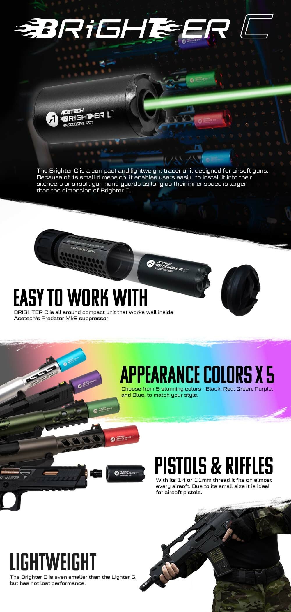 AceTech BRIGHTER C Tracer Unit - Green