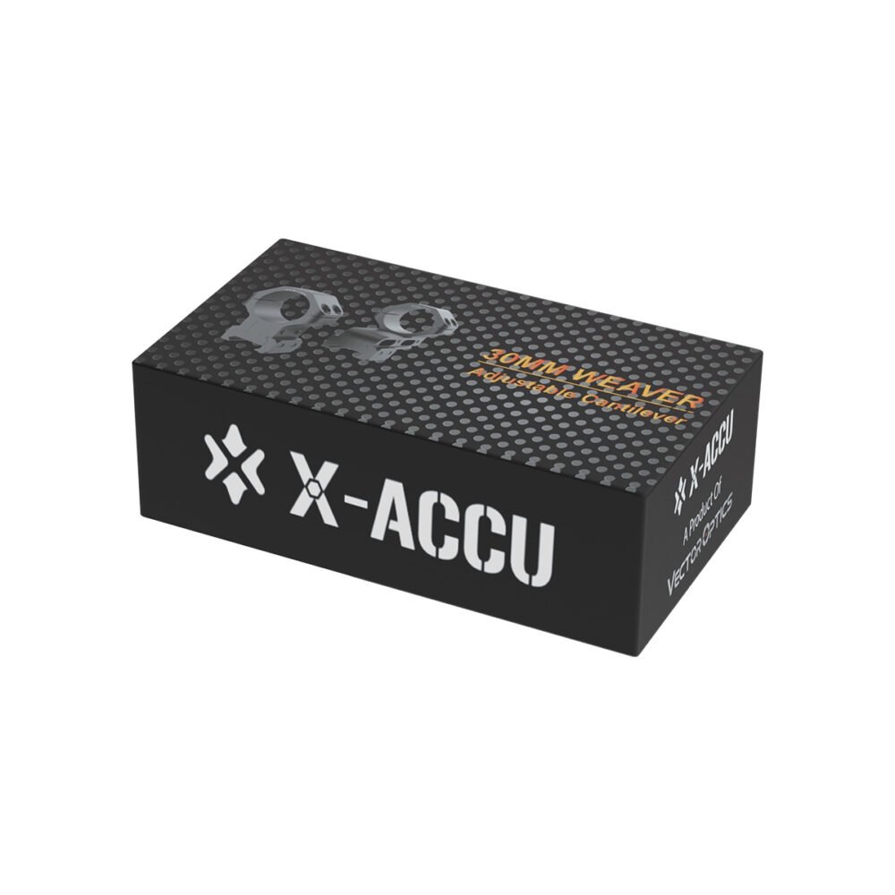 VO Cantilever Adjustable Mounting Rings for 30mm Riflescope - Black