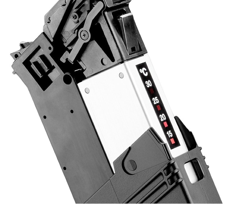 TM long magazine for Marui SAIGA-12 GBB, 90 BBs - Black