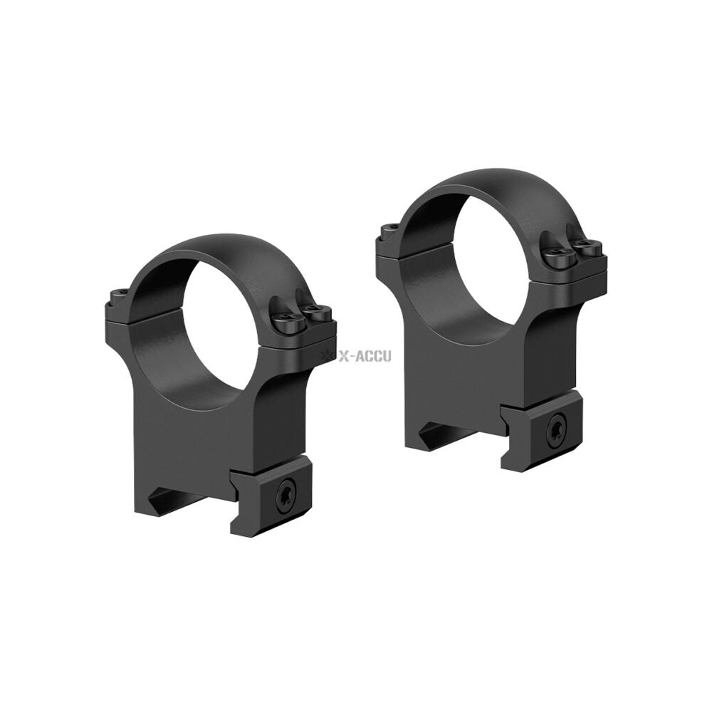 VO steel mounting rings 30mm, medium - Black