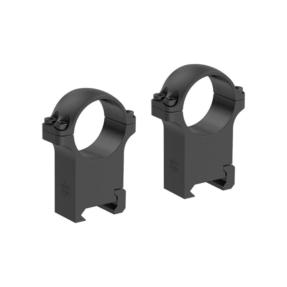 VO steel mounting rings 30mm, high - Black