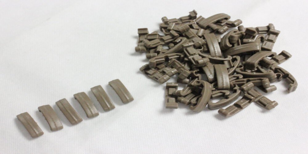 FMA LaRue RIS Rail IndexClips Replica, 60 Pieces - Tan