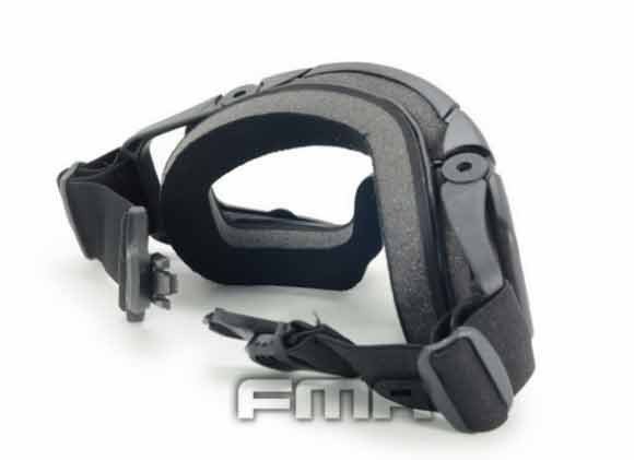 FMA SI Tactical Ballistic Goggle (2 Visors), Helmet Mount - Black