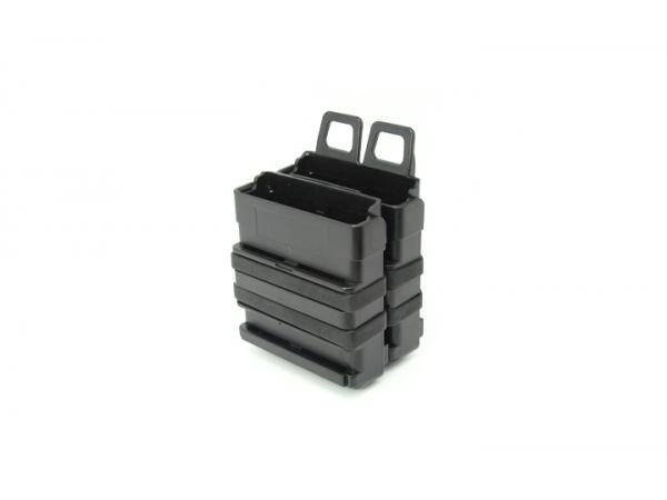 FMA Polymer MOLLE FastMag Pouch for AK / 7.62 Magazines, 2 pcs - Black