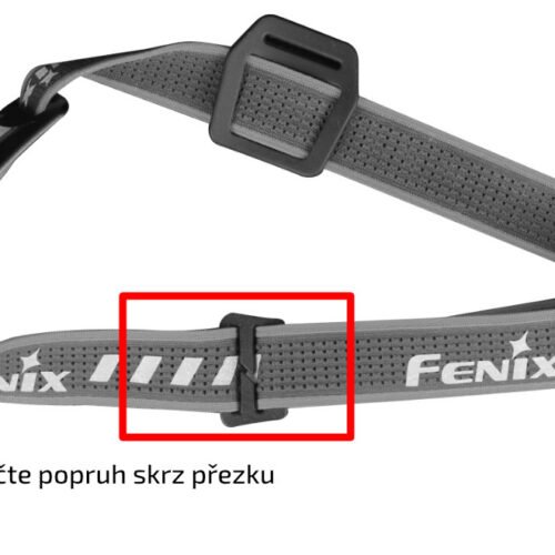 Sada černých popruhů AFH-02 pro čelovky Fenix