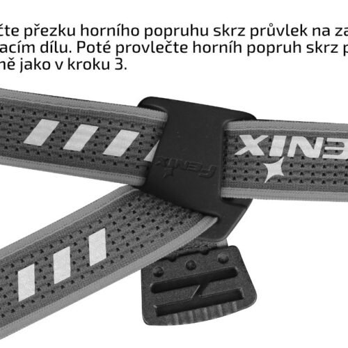 Sada černých popruhů AFH-02 pro čelovky Fenix