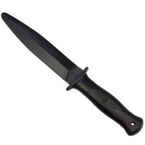 5973 ESP Plastic Training Knife, Pointed Tip (Soft) - Black