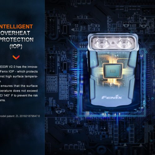 Flashlight Fenix E03R V2.0 - Grey