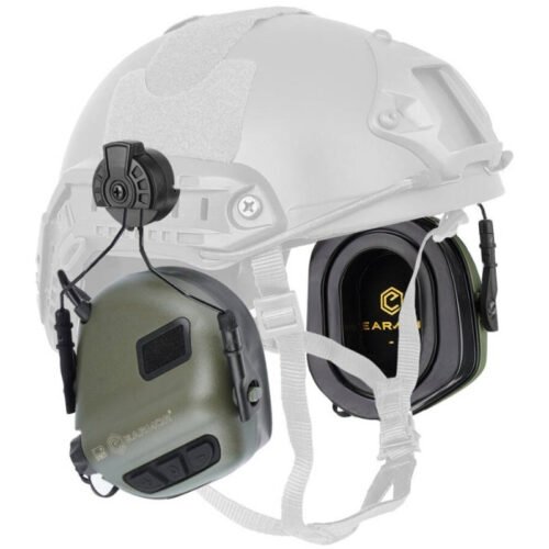 EARMOR M31 PLUS SET Electronic Hearing Protector, Headband / Helmet Mount - Foliage Green
