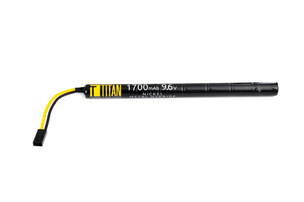 NiMH battery TITAN 9.6V 1700mAh, small Tamiya - Stick (AK)