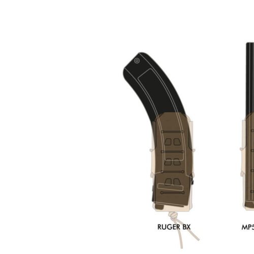 Novritsch SMG Magazine Elastic MOLLE Pouch - ACP Tropic