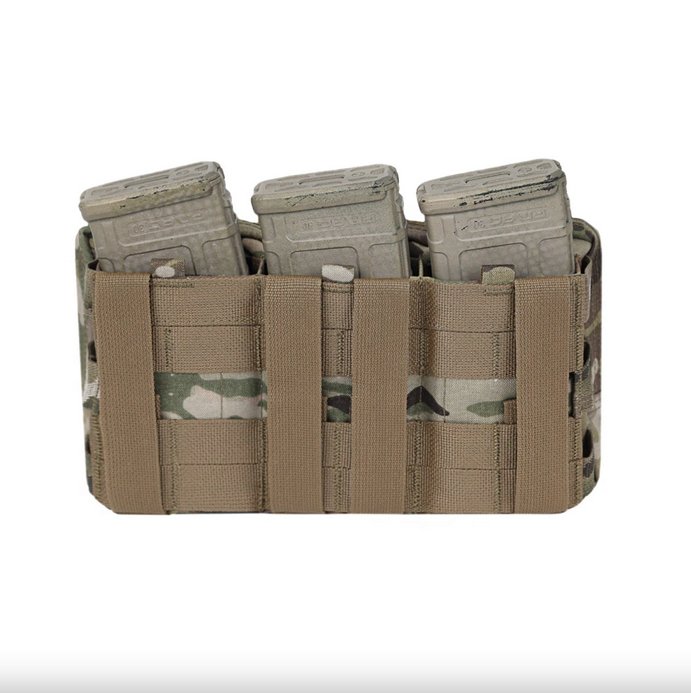 WAS Triple Snap MAG Molle Utility Pouch (AR15 / AK) - MultiCam(R)