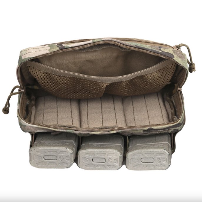 WAS Triple Snap MAG Molle Utility Pouch (AR15 / AK) - MultiCam(R)