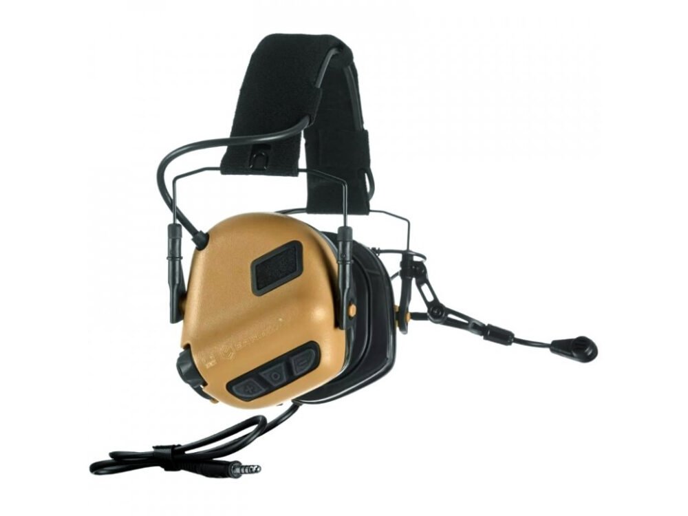 EARMOR M32 PLUS Electronic Tactical Headset - Coyote Brown