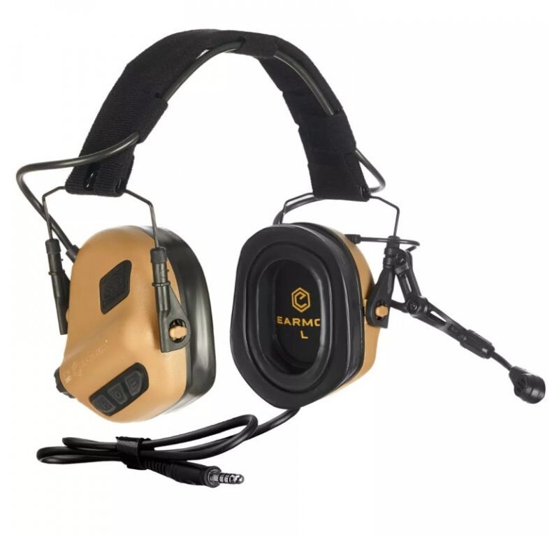 EARMOR M32 PLUS Electronic Tactical Headset - Coyote Brown