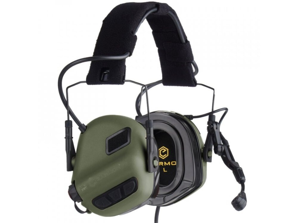 EARMOR M32 PLUS Electronic Tactical Headset - Foliage Green