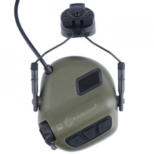 EARMOR M32 PLUS Electronic Tactical Headset, Headband / Helmet Mount - Foliage Green