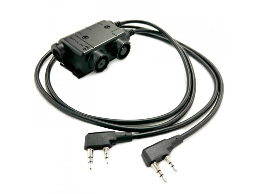 EARMOR M56 DUALCOMM PTT, Kenwood / Baofeng 2-pin Connector