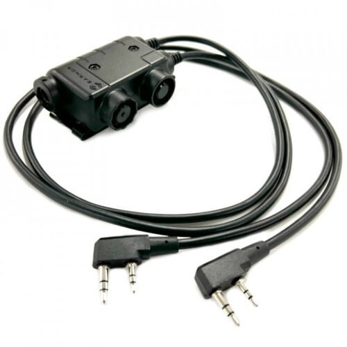 EARMOR M56 DUALCOMM PTT, Kenwood / Baofeng 2-pin Connector
