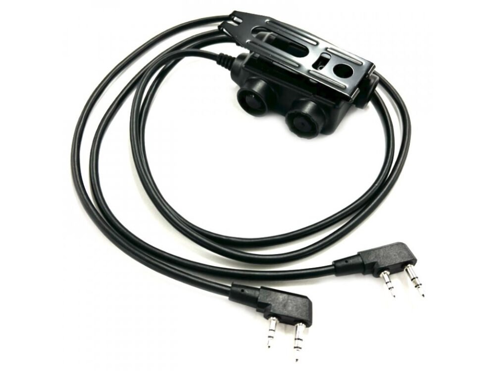EARMOR M56 DUALCOMM PTT, Kenwood / Baofeng 2-pin Connector