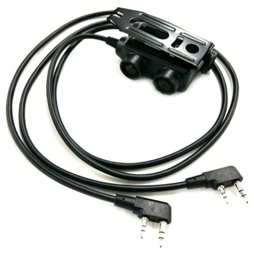 EARMOR M56 DUALCOMM PTT, Kenwood / Baofeng 2-pin Connector