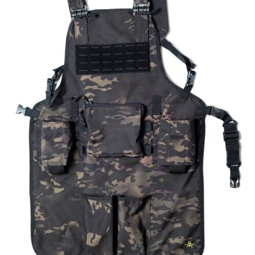 ANAREUS Tactical Grill Apron GrillCommander, Laser-cut - MC Black