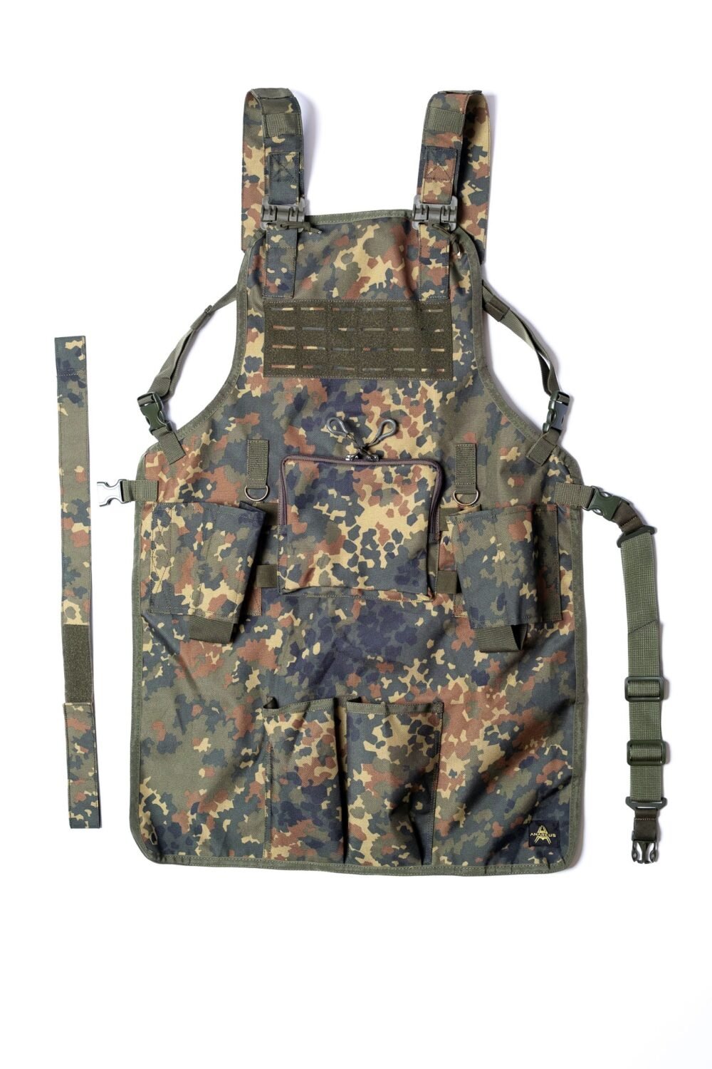 ANAREUS Tactical Grill Apron GrillCommander, Laser-cut - Flecktarn